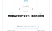 鹏姐聊天分享软件安全吗（鹏瑞聊天软件）