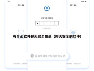 有什么软件聊天安全性高（聊天安全的软件）