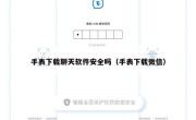 手表下载聊天软件安全吗（手表下载微信）