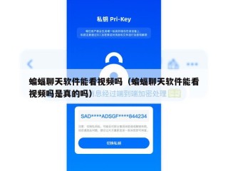 蝙蝠聊天软件能看视频吗（蝙蝠聊天软件能看视频吗是真的吗）