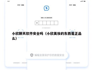 小欣聊天软件安全吗（小欣美妆的东西是正品么）