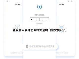 普安聊天软件怎么样安全吗（普安贷app）