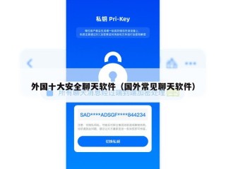 外国十大安全聊天软件（国外常见聊天软件）