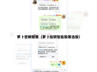 萝卜密聊股票（萝卜投研智能股票选股）