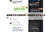 蝙蝠聊天软件是真的吗（蝙蝠聊天软件是什么?）