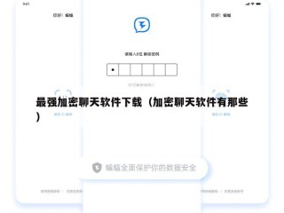 最强加密聊天软件下载（加密聊天软件有那些）