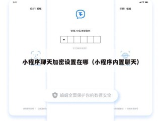 小程序聊天加密设置在哪（小程序内置聊天）