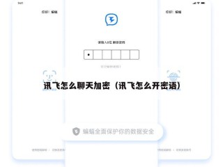 讯飞怎么聊天加密（讯飞怎么开密语）
