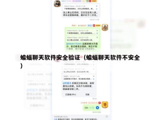 蝙蝠聊天软件安全验证（蝙蝠聊天软件不安全）