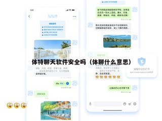 体特聊天软件安全吗（体聊什么意思）