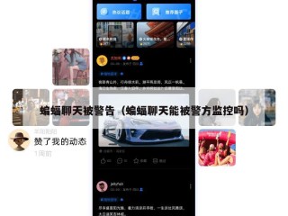蝙蝠聊天被警告（蝙蝠聊天能被警方监控吗）