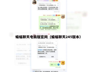 蝙蝠聊天电脑版官网（蝙蝠聊天245版本）
