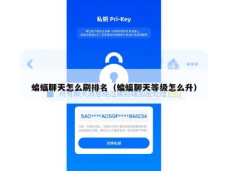 蝙蝠聊天怎么刷排名（蝙蝠聊天等级怎么升）