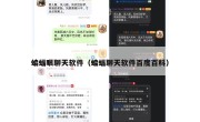 蝙蝠眼聊天软件（蝙蝠聊天软件百度百科）