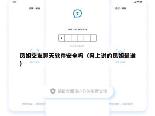 凤姐交友聊天软件安全吗（网上说的凤姐是谁）