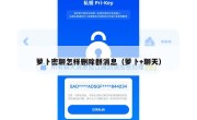 萝卜密聊怎样删除群消息（萝卜+聊天）
