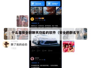 什么是安全群聊天功能的软件（安全的群名字）