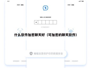 什么软件加密聊天好（可加密的聊天软件）