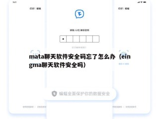 mata聊天软件安全码忘了怎么办（eingma聊天软件安全吗）