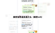 国密加密通讯是什么（国密ssh）