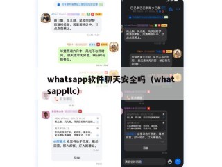 whatsapp软件聊天安全吗（whatsappllc）