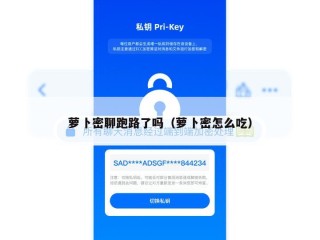 萝卜密聊跑路了吗（萝卜密怎么吃）