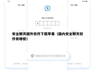 安全聊天国外软件下载苹果（国内安全聊天软件有哪些）