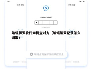 蝙蝠聊天软件如何查对方（蝙蝠聊天记录怎么调取）