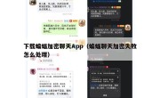 下载蝙蝠加密聊天App（蝙蝠聊天加密失败怎么处理）