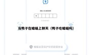 当鸭子在蝙蝠上聊天（鸭子吃蝙蝠吗）