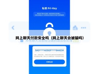 网上聊天付款安全吗（网上聊天会被骗吗）