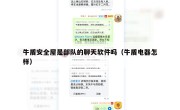 牛盾安全屋是部队的聊天软件吗（牛盾电器怎样）