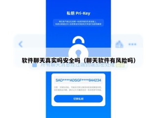 软件聊天真实吗安全吗（聊天软件有风险吗）