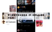 萝卜密聊下家充值提成（萝卜聊天app是做什么的）