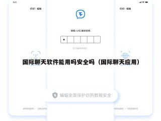 国际聊天软件能用吗安全吗（国际聊天应用）