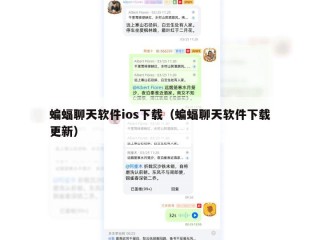 蝙蝠聊天软件ios下载（蝙蝠聊天软件下载更新）