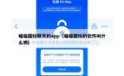 蝙蝠图标聊天的app（蝙蝠图标的软件叫什么啊）