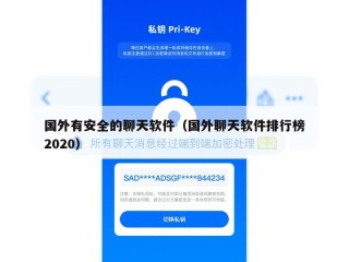国外有安全的聊天软件（国外聊天软件排行榜2020）