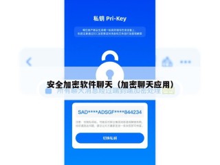 安全加密软件聊天（加密聊天应用）