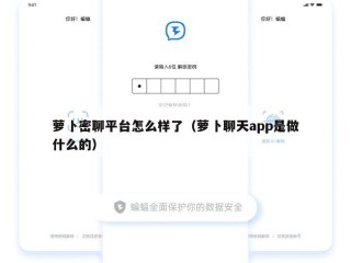 萝卜密聊平台怎么样了（萝卜聊天app是做什么的）