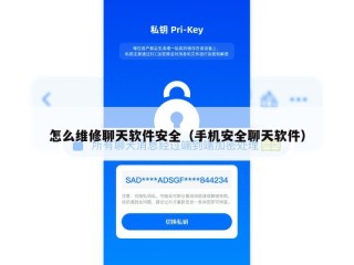 怎么维修聊天软件安全（手机安全聊天软件）
