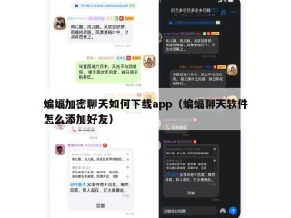 蝙蝠加密聊天如何下载app（蝙蝠聊天软件怎么添加好友）