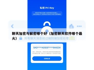 聊天加密与解密哪个好（加密聊天软件哪个最火）