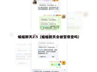 蝙蝠聊天2.5（蝙蝠聊天会被警察查吗）
