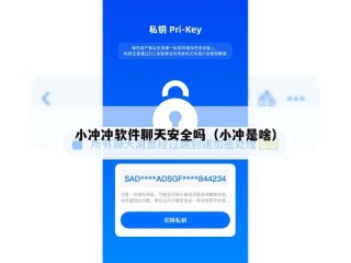 小冲冲软件聊天安全吗（小冲是啥）
