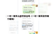 一对一聊天小软件安全吗（一对一聊天软件哪个赚钱）