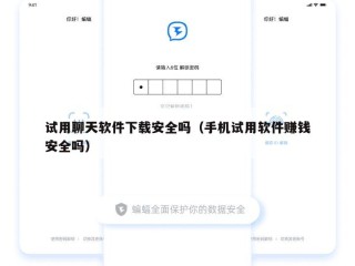 试用聊天软件下载安全吗（手机试用软件赚钱安全吗）