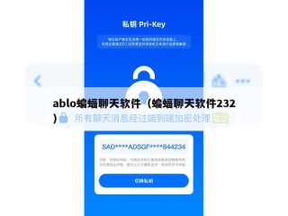 ablo蝙蝠聊天软件（蝙蝠聊天软件232）