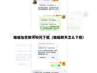 蝙蝠加密聊天如何下载（蝙蝠聊天怎么下载）