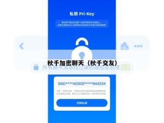 秋千加密聊天（秋千交友）